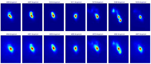Multiple panels showing the central morphology of NGC 1068 developing varios subcomponents.