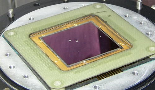 Picture of the Science detector with hole in it.