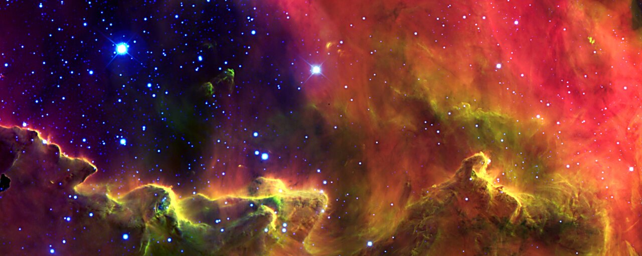 Gemini Images a Psychedelic Stellar Nursery