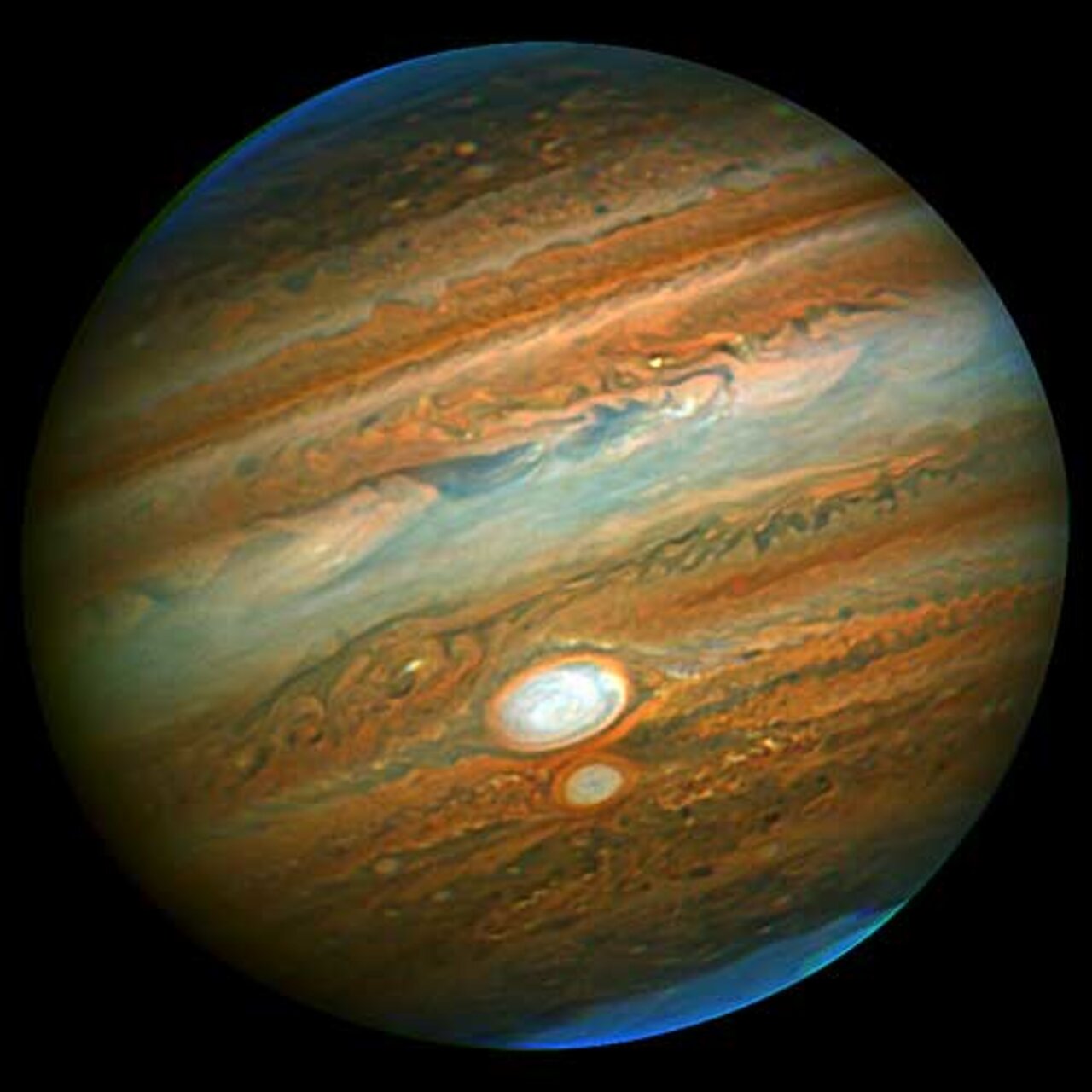 Jupiter's Red Spots - Original Image