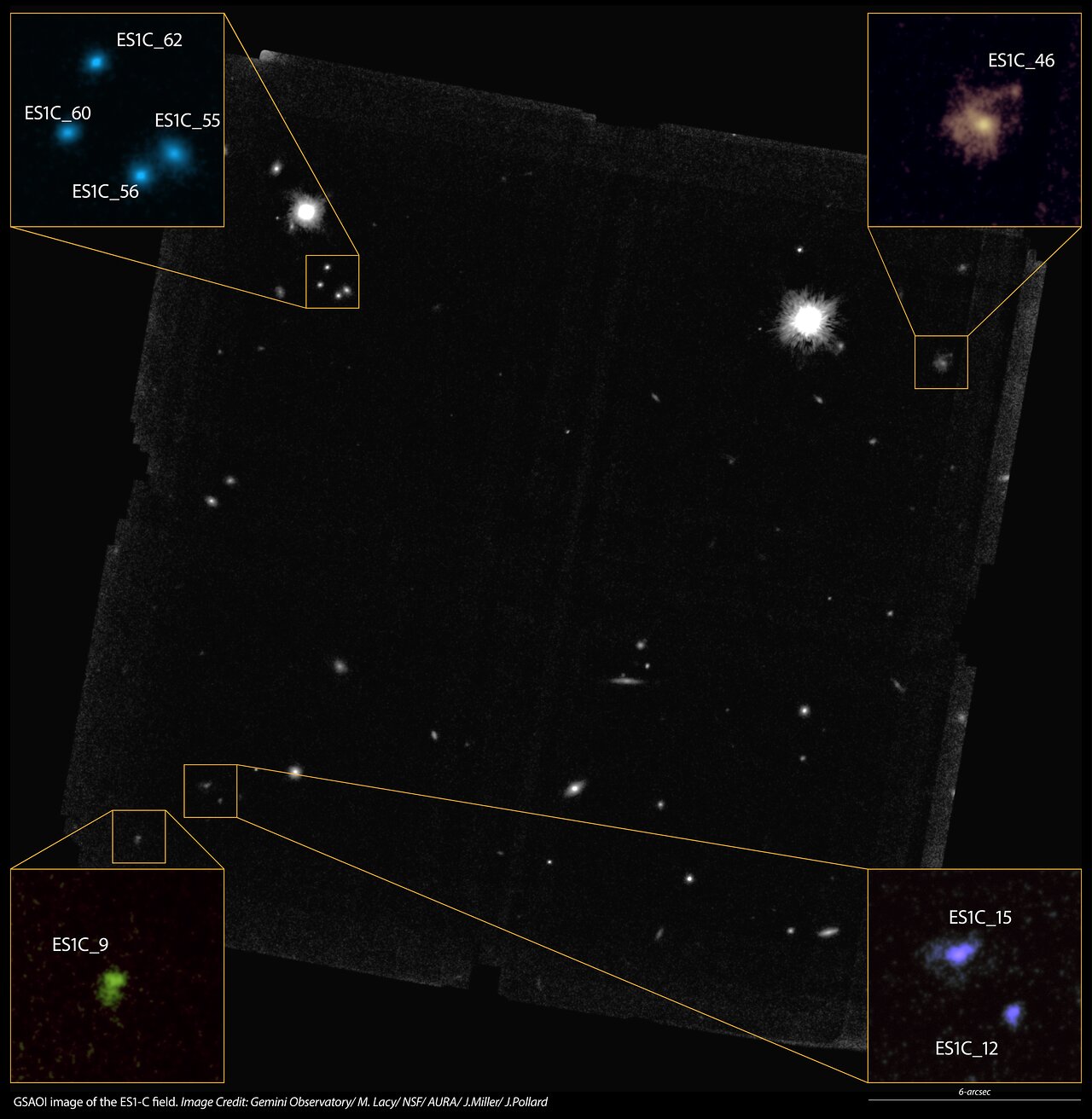 GeMS “SERVS” Up Sharp Views of Young Galaxies in Early Universe