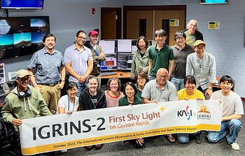 KASI and Gemini IGRINS-2 team photo on the night of first light