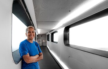 Sian Proctor: Crew access arm portrait