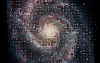 M51 Mosaic Created with Images Processed with IRAF