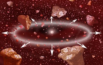 Dusting for Clues: Gemini Discovers Evidence for Colliding Bodies in Planet Forming Disk