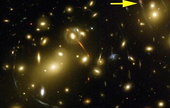 Optical image of the massive galaxy cluster A 2218
