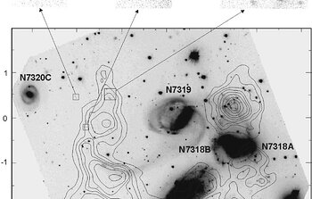 The galaxy compact group Stephan's Quintet in the r band from GMOS
