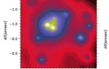 Gemini Hokupa’a/QUIRC image of region around galactic center
