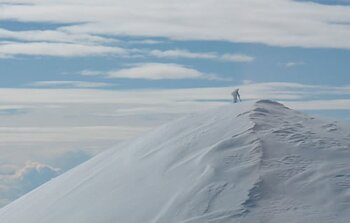 Snow on Mauna Kea summit