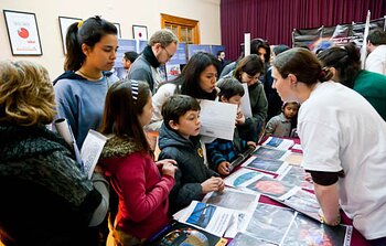 The public interact with Gemini astronomers