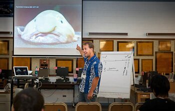 Gemini director at a school during Journey week