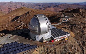 Drone’s-Eye View of Gemini South's Solar Panels