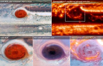 Optical/UV Hubble and IR Gemini comparison