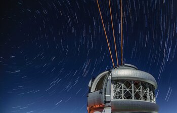 Senderos estelares sobre Gemini Sur