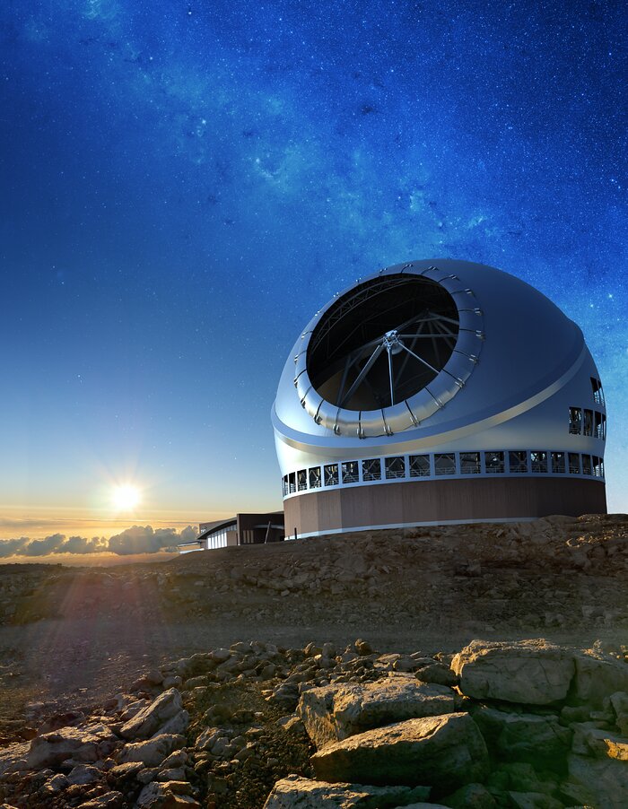 The Thirty Meter Telescope illustration