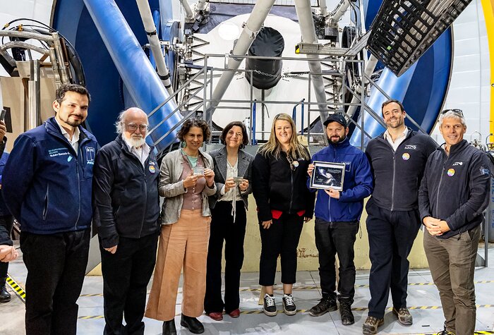 AURA and NOIRLab staff with President of Chile Gabriel Boric at CTIO