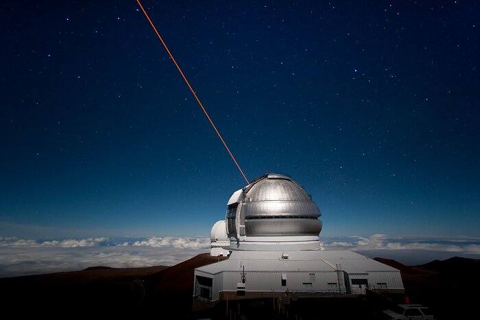 Gemini North LGS by moonlight