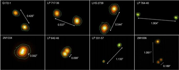 Ks-band images of binaries and triple system