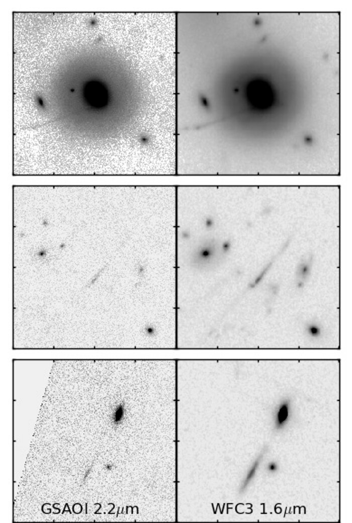 Comparison of the GSAOI and HST/WFC3 images