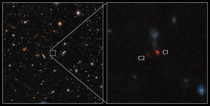 Hyper Suprime-Cam Image of Most Distant Pair of Merging Quasars