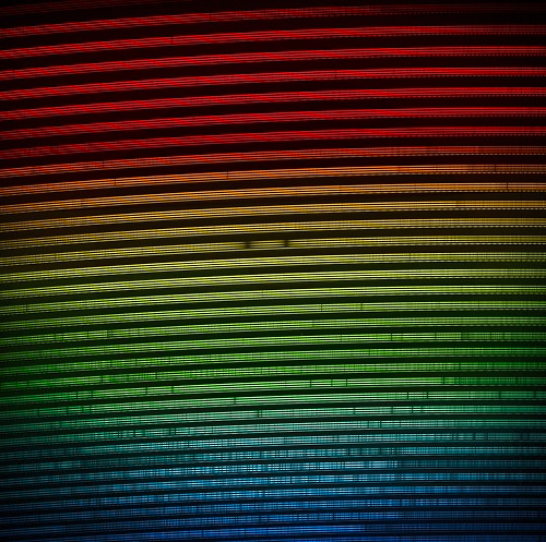 Espectro 2D en color sobre Gliese 486 (luz visible).