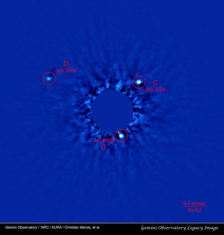 Gemini Observatory discovery image using the Altair adaptive optics system